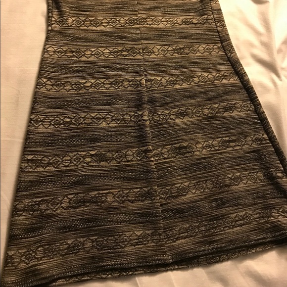 EUC - Vintage Jalate Sleeveless Dress - Brown/ Black with Gold Thread - Picture 9 of 9